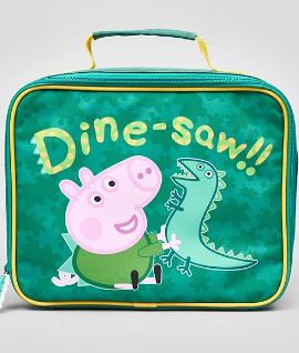 Fully Licensed George Pig Lunch Bag pk of 3