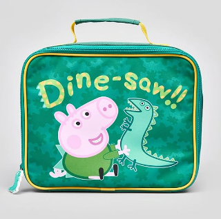 Fully Licensed George Pig Lunch Bag pk of 3