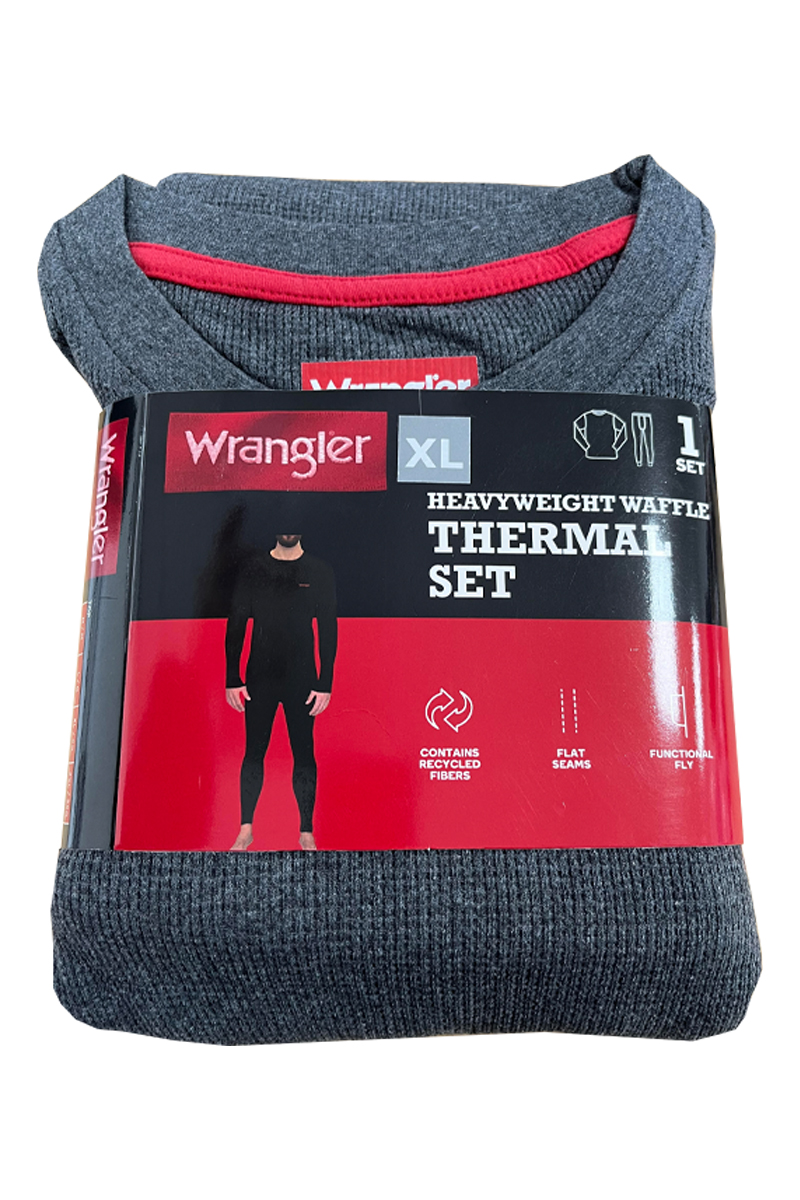 Men's WRANGLER 2pk Heavyweight Waffle Thermal Sets pk of 2 - Image 3