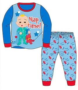 Fully Licensed Boys Cocomelon Nap Time Pyjama Set pk of 8