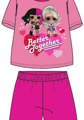Fully Licensed Girls Lol Doll Pink Short Pyjama Set pk of 6