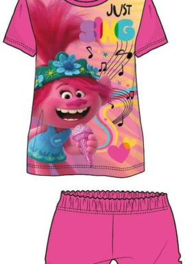 Fully Licensed Girls Trolls Pink Short Pyjama Set pk of 6