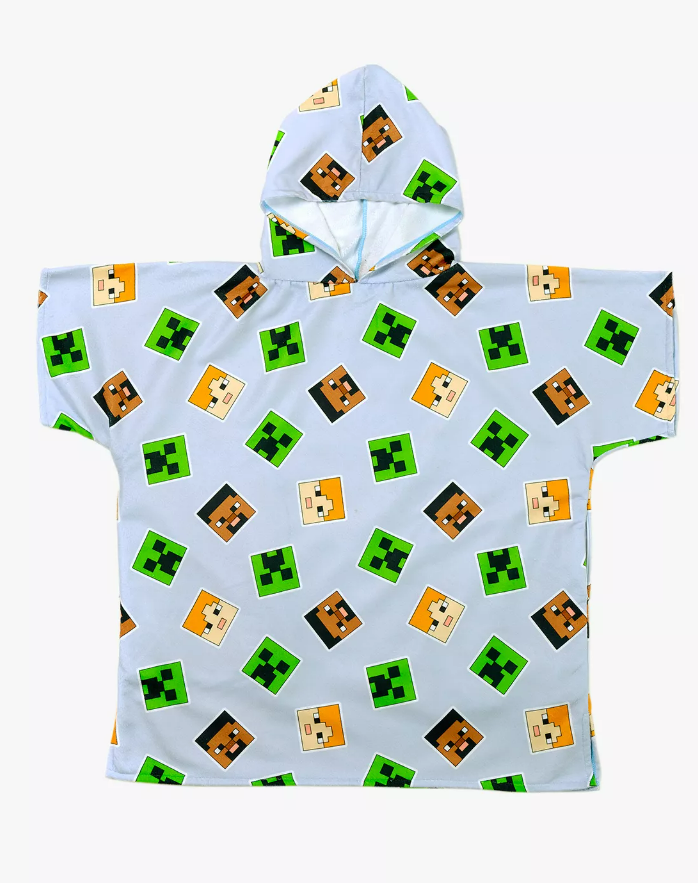 Fully Licensed Drymee Minecraft Hooded Towel pk of 3