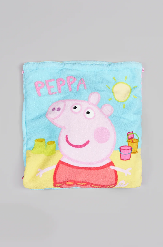 Fully Licensed Peppa Pig Fold Out Towel Bag pk of 3 - Image 3
