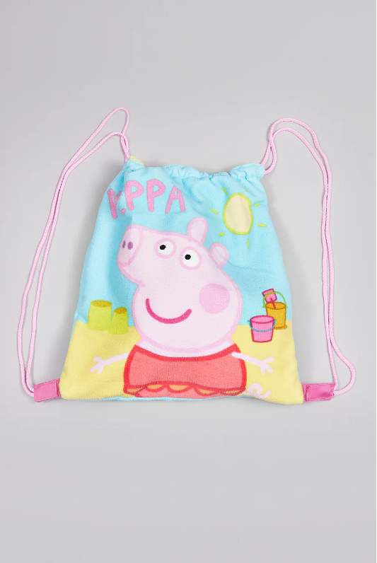 Fully Licensed Peppa Pig Fold Out Towel Bag pk of 3 - Image 2