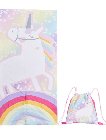 Unicorn Fold Out Towel Bag pk of 3