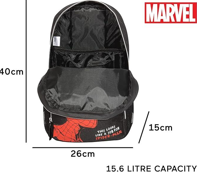 Fully Licensed Spiderman Black Backpack pk of 3 - Image 9