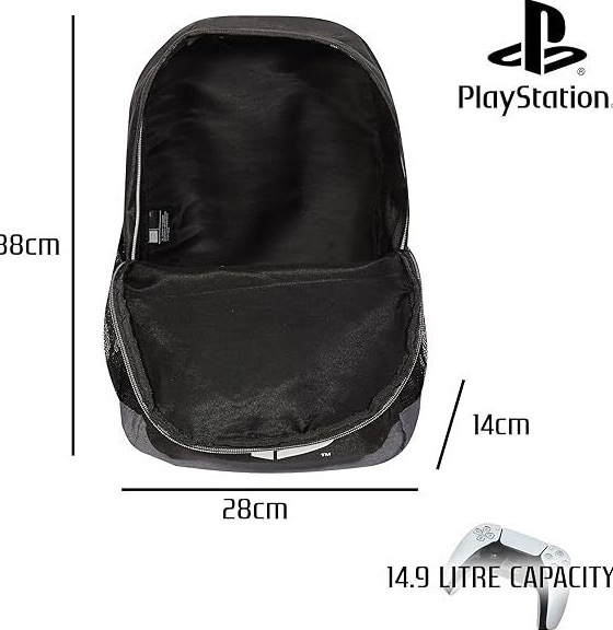 Fully Licensed PlayStation Grey Base Backpack pk of 3 - Image 3