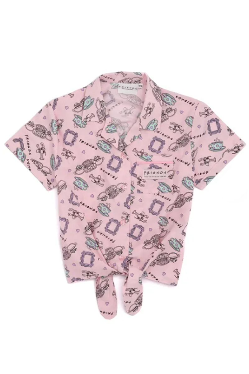 Fully Licensed Friends Tie Waist Pyjamas pk of 6 - Image 5