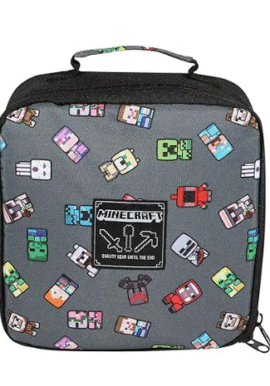 Fully Licensed Minecraft Mini Mobs Insulated Lunch Box. Pack of 3