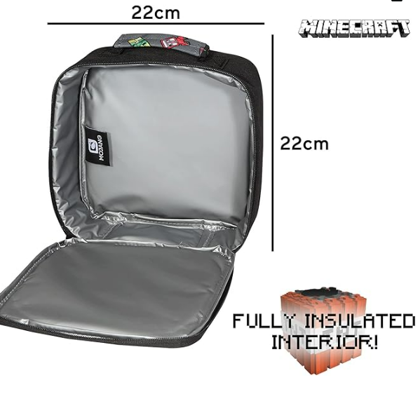 BULK BUY Fully Licensed Minecraft Mini Mobs Insulated Lunch Box. Pack of 24 - Image 4