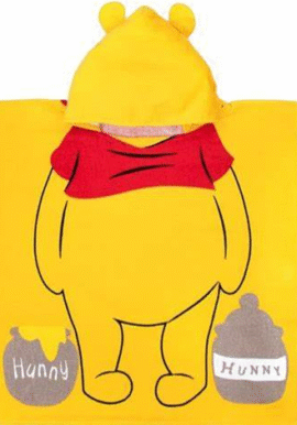 Fully Licensed Winne The Pooh Hooded Towel pk of 3
