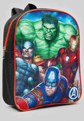 Fully Licensed Avengers Backpack. Pk of 3