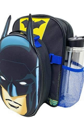 Fully Licensed Batman 2pce Backpack and Lunchbox Set. pk of 3