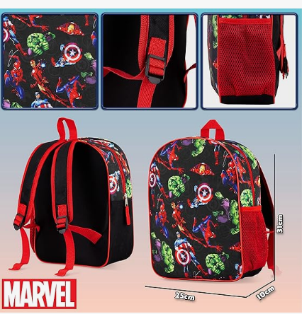 Fully Licensed Avengers All Over Print Backpack. Pk of 3 - Image 4