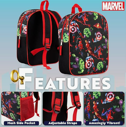 Fully Licensed Avengers All Over Print Backpack. Pk of 3 - Image 2