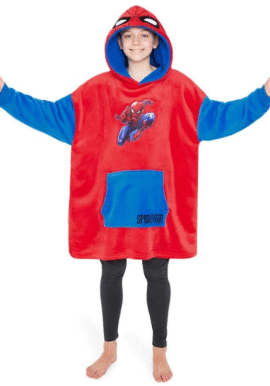 BULK BUY Fully Licensed Spiderman Oversized Fleece Hoodie. Pk of 36