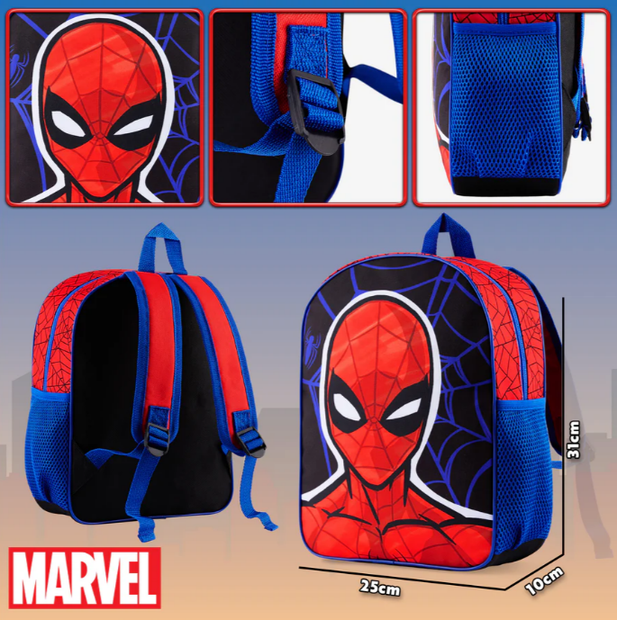 Fully Licensed Spiderman Backpack. Pk of 3 - Image 5