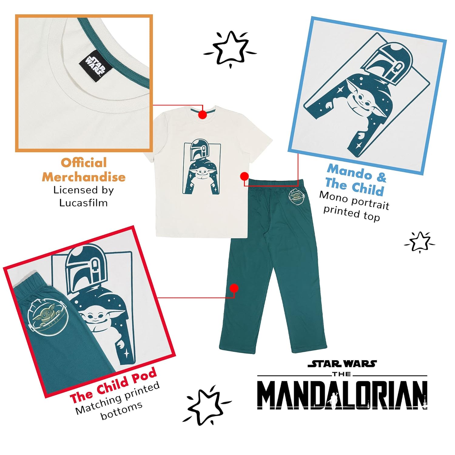Fully Licenced Mens Mandalorian Pyjamas. Pk of 10 - Image 2