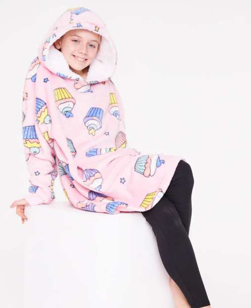 Fully Licensed Cupcake Soft Fleece Oversized Hoodie. Pk of 3 - Image 4