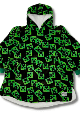 Fully Licensed Hugzee Minecraft Full Sherpa Fleece Oversized Hoodie. Pk of 3