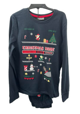 Ex Chainstore Boys Christmas Mode Pyjamas. Pk of 7