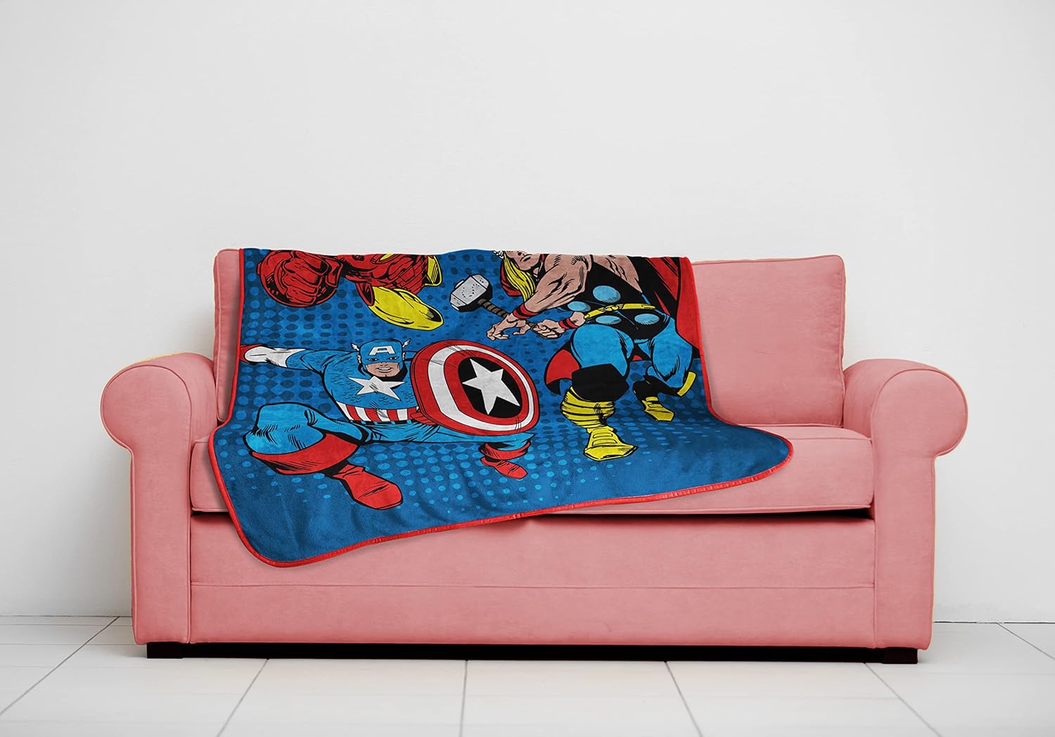 Fully Licensed Avengers Full Sherpa Fleece Blanket. Pk of 3 - Image 6