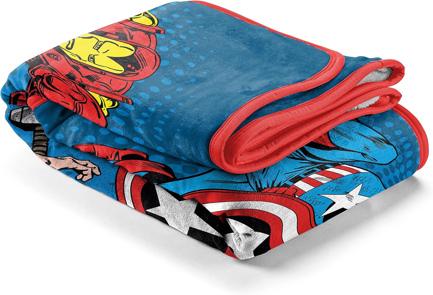 Fully Licensed Avengers Full Sherpa Fleece Blanket. Pk of 3 - Image 4
