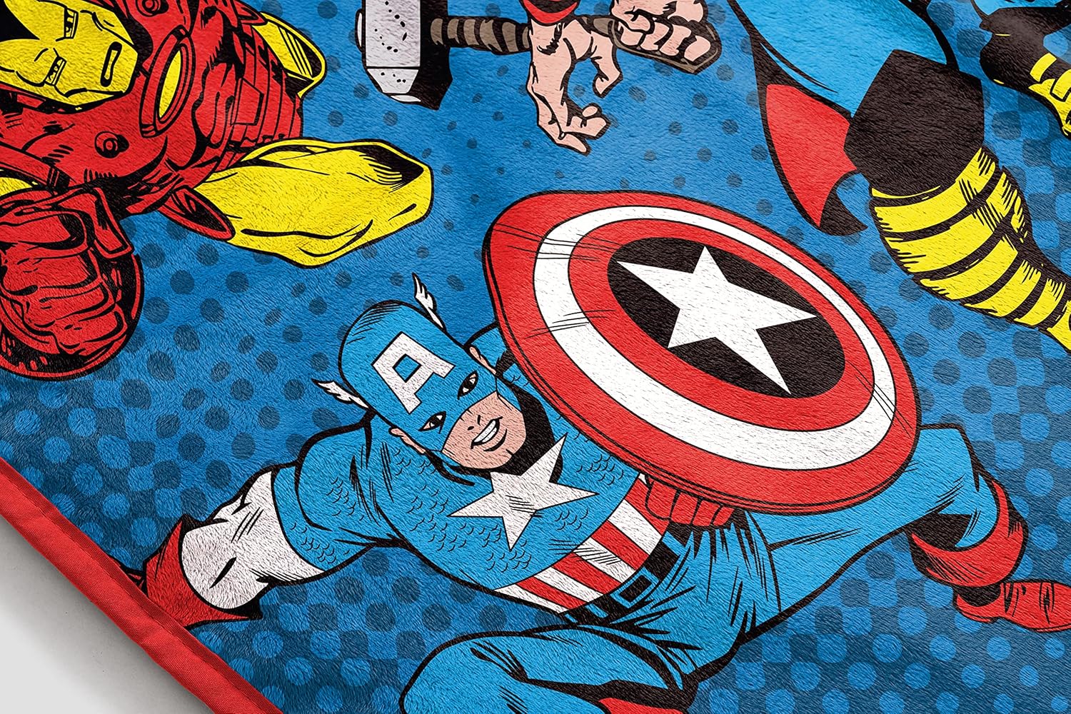 Fully Licensed Avengers Full Sherpa Fleece Blanket. Pk of 3 - Image 3