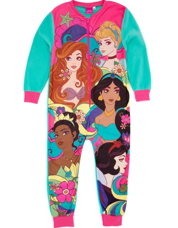 Fully Licensed Disney Princess Onesie. Pk of 6