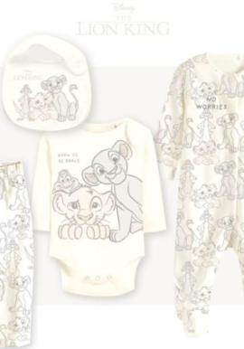 Fully Licensed Disney Lion King 4pce Set. Pk of 4