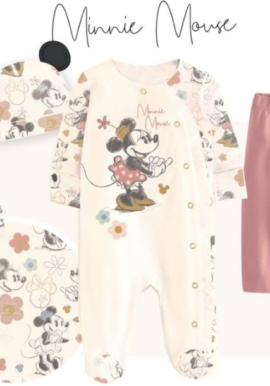 Fully Licensed 4pce Minnie Mouse Set. Pk of 5