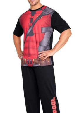 Fully Licensed Men's Deadpool Pyjamas. Pk of 11