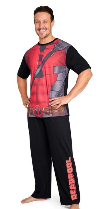 Fully Licensed Men's Deadpool Pyjamas. Pk of 11
