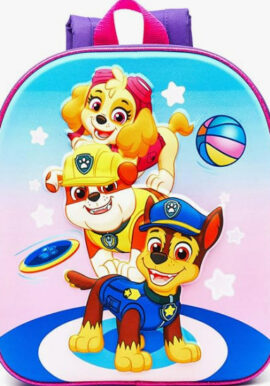 Fully Licensed Paw Patrol 3D Purple Backpack. Pk of 3