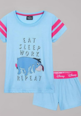 Fully Licensed Eeyore Short Pyjamas. Pk of 3