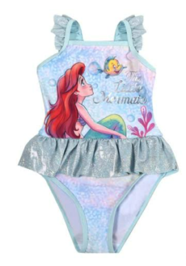 Fully Licensed Disney Ariel Swimming Costume. Pk of 3