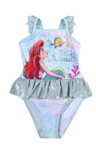 Fully Licensed Disney Ariel Swimming Costume. Pk of 3