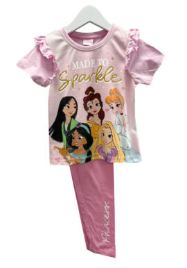 Fully Licensed Girls Disney Sparkle Pyjamas. Pk of 9
