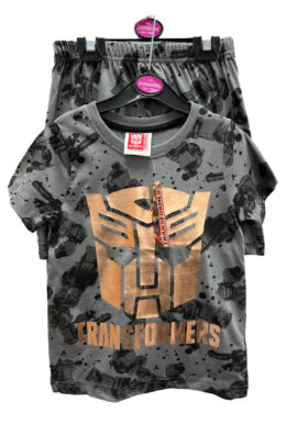 Fully Licensed Boys Transformer Short Pyjamas. Pk of 10