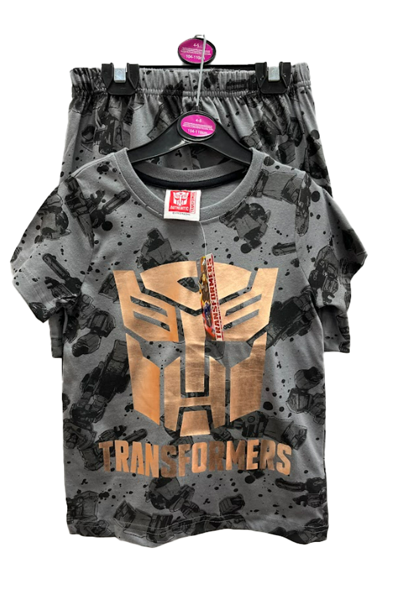 Fully Licensed Boys Transformer Short Pyjamas. Pk of 10
