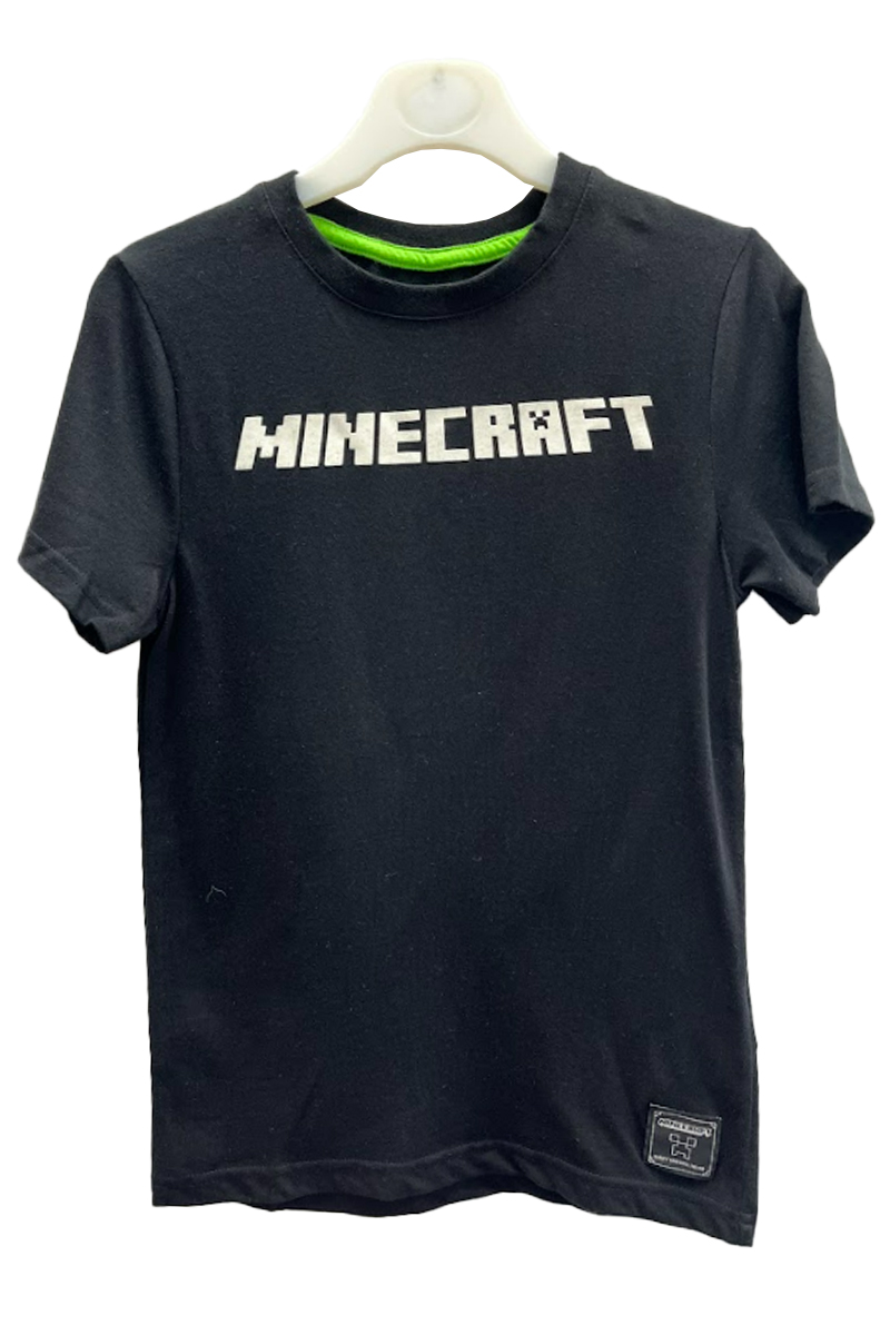 Ex Chainstore Black Minecraft T-Shirt. Pk of 14