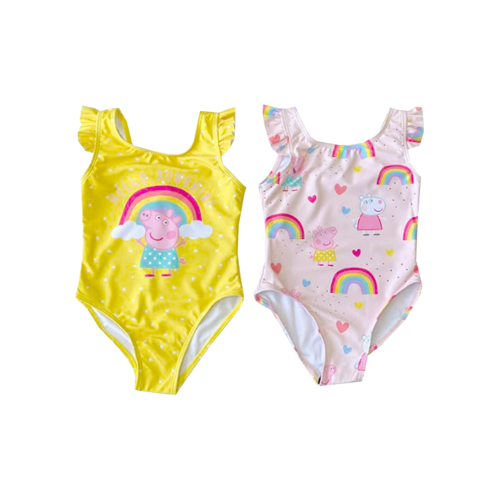 Fully Licensed Peppa Pig & Suzie Sheep 2 Pack Swimsuit Set. Pk of 6