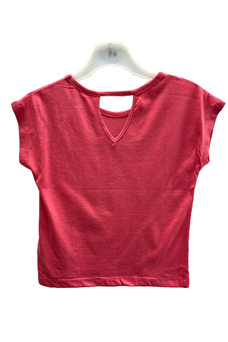 Girls ESPRIT Cerise Pink Flamingo T-Shirt. Pk of 8 - Image 2