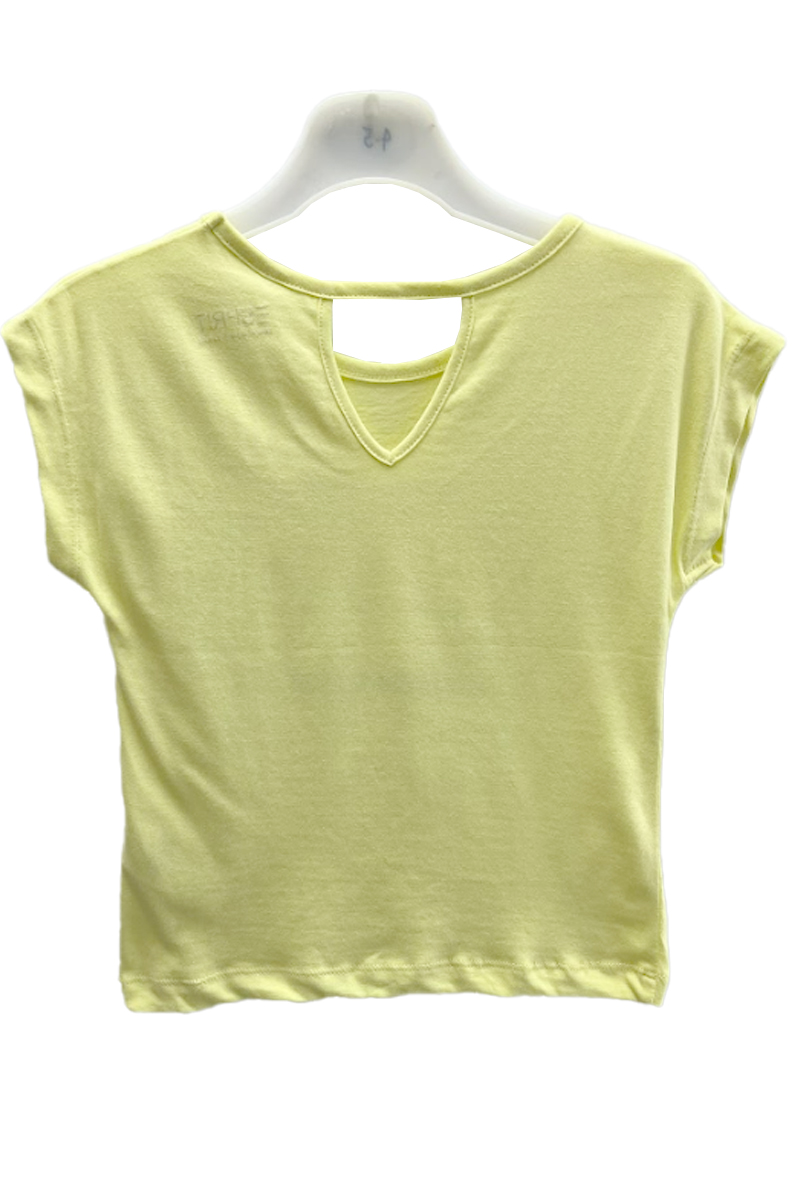 Girls ESPRIT Yellow Flamingo T-Shirt. Pk of 8 - Image 2