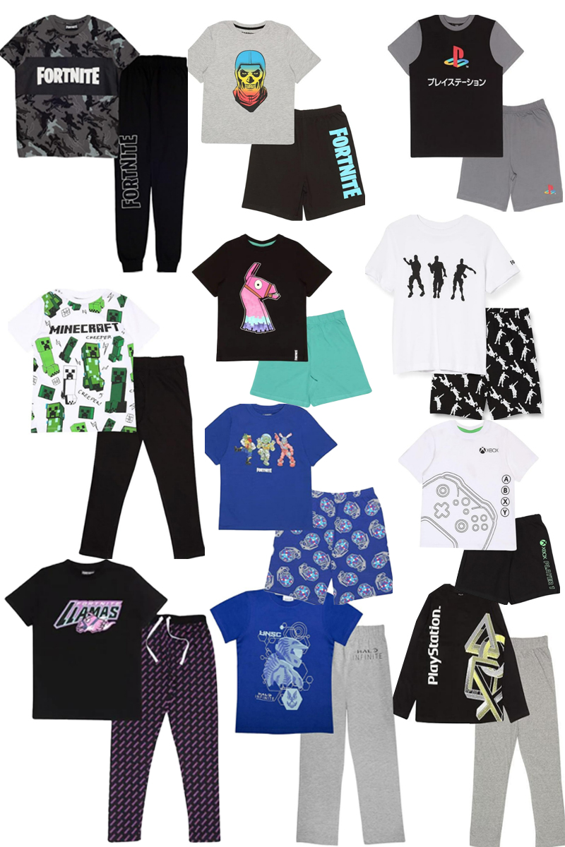 Boys Gaming Pyjama Bulk Bundle. Pk of 114