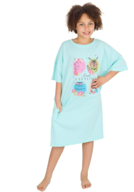 Red Melon Kids Mint Real Cattitude Sleep T-Shirts. Pk of 3