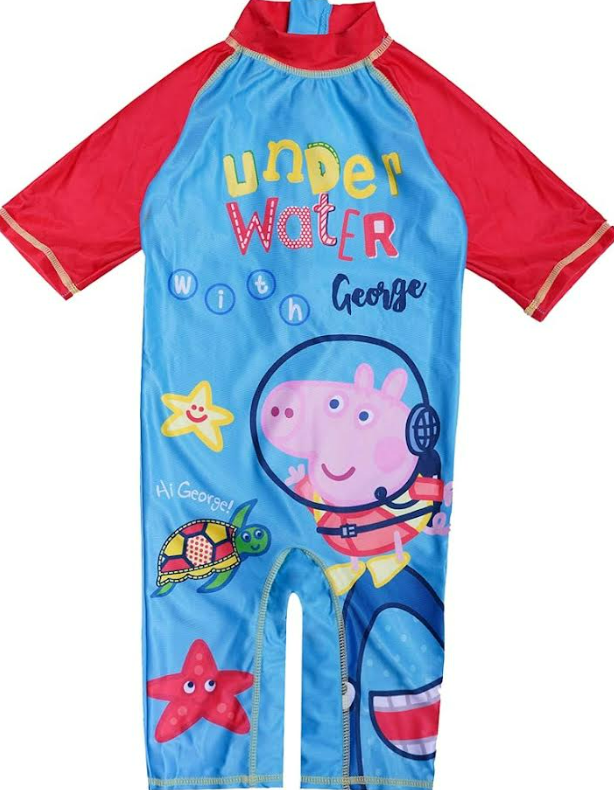Fully Licensed George Pig Surf Suit With Hat. Pk of 5 - Image 3
