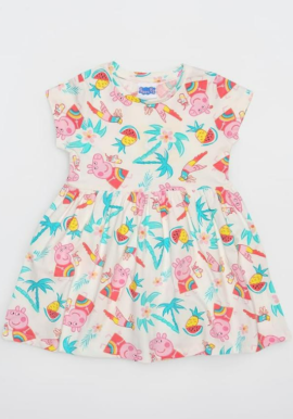 Fully Licensed Peppa Pig Tropical Dress. Pk of 6