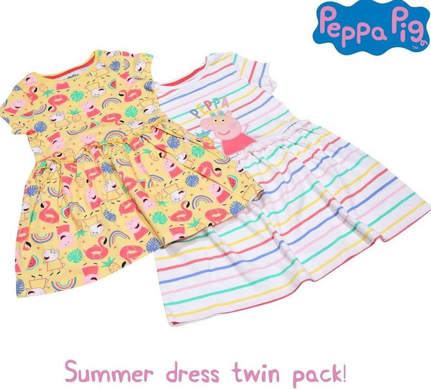 Fully Licensed Peppa Pig 2pk Dress. Pk of 6 - Image 2